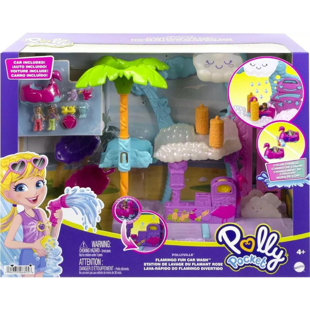 Polly Pocket Muñeca Pollyville Auto-lavado HHJ05