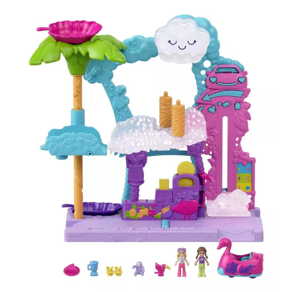 Polly Pocket Muñeca Pollyville Auto-lavado HHJ05