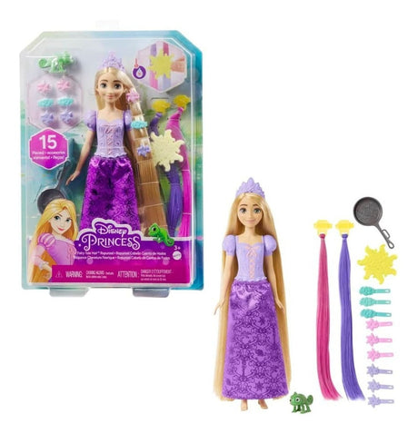 Muñeca Disney Princesa Fairy Tale Hair Rapunzel Hlw18 Mattel