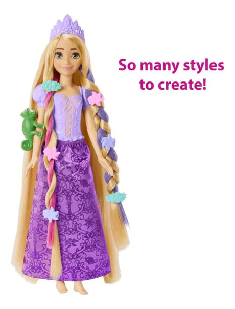 Muñeca Disney Princesa Fairy Tale Hair Rapunzel Hlw18 Mattel
