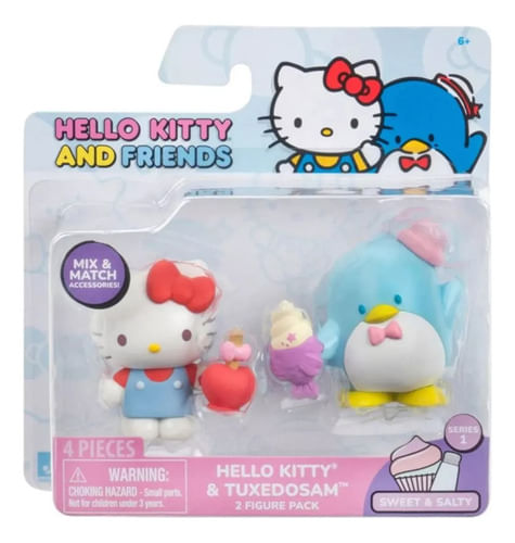 Hello Kitty Pack con dos figuras de plastico HKT0001B