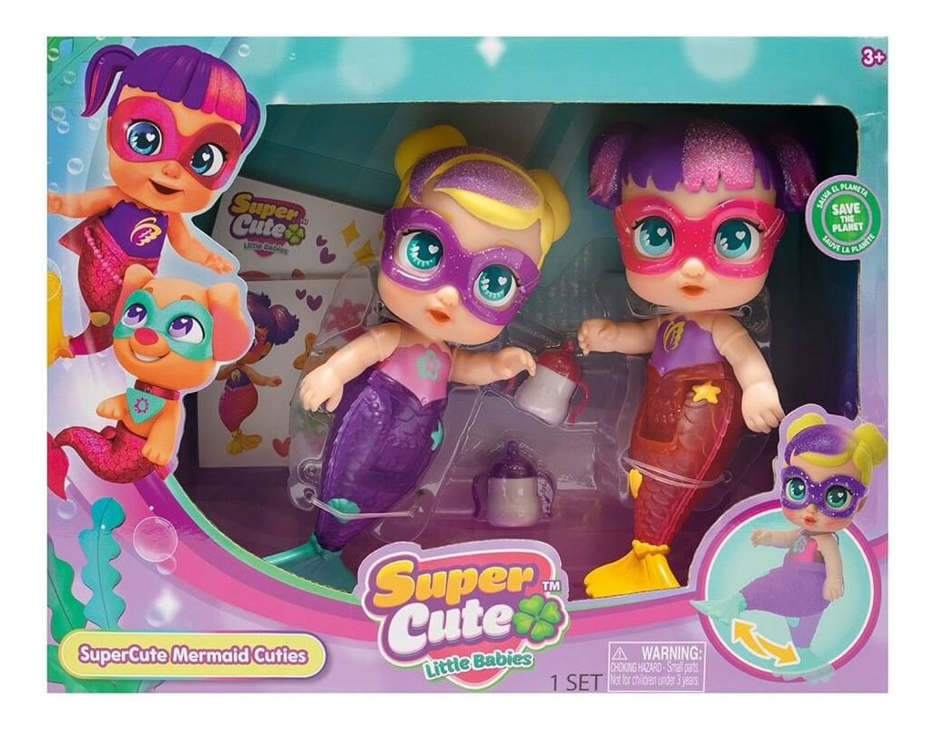 Supercute Little Babies Set X 2 Sirenas Mermaid Cuties Sc046
