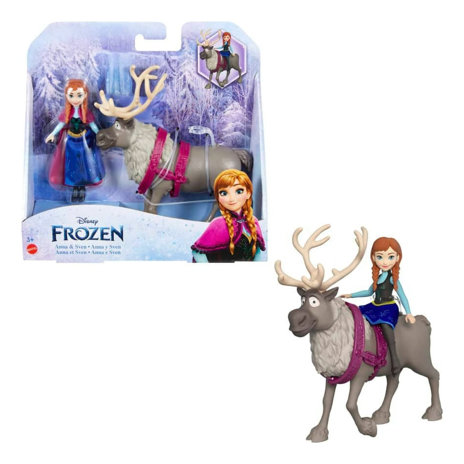 Muñeca Disney Frozen Anna & Sven Hlx03 Mattel