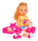 Muñeca Evi Amor De Cachorros 105733041