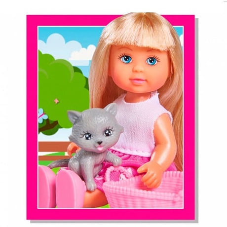 Muñeca Evi Con Perro Y Gato 105733044