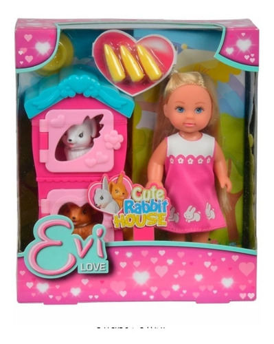 Muñeca Evi Casa De Conejo Lindo De Evi 105733065