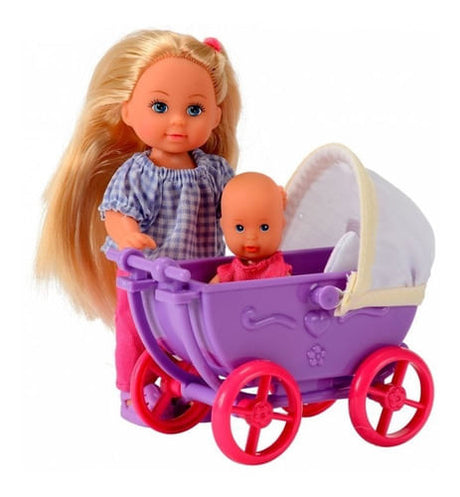 Muñeca Evi Con Coche De Paseo 105736241