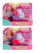 Muñeca Evi Con Coche De Paseo 105736241