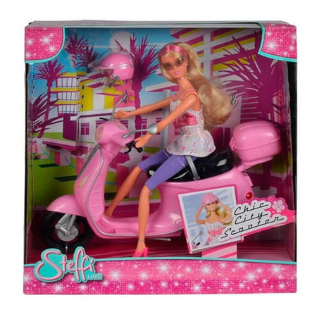 Muñeca Steffi Chic City Con Scooter 105730282