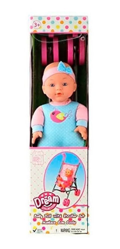 Dream Collection Muñeca 30 Cm Con Cochecito 17145