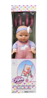 Dream Collection Muñeca 30 Cm Con Cochecito 17145