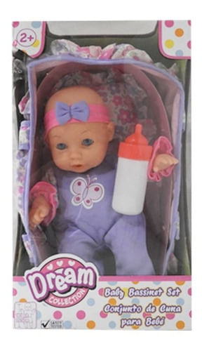Dream Collection Muñeca 25 Cm Set De Cuna Para Bebé 17154