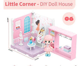 Little Corner Muñecas Con Casa Completa De 8 Ambientes Shine