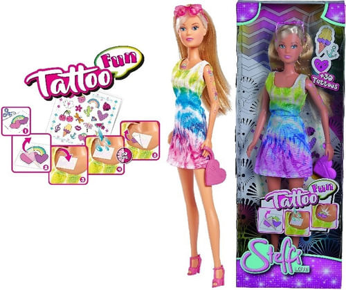 Muñeca Steffi Sl Tattoo Fun Con Accesorios 105733464