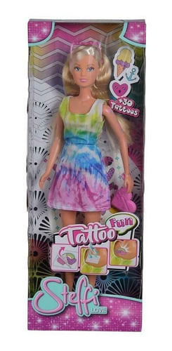 Muñeca Steffi Sl Tattoo Fun Con Accesorios 105733464
