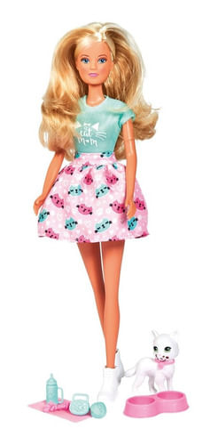 Muñeca Steffi Sl Con Mascota Kitty Love 105733489