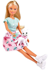 Muñeca Steffi Sl Con Mascota Kitty Love 105733489
