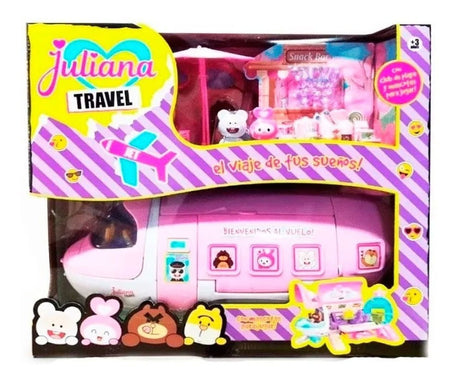 Juliana Travel Avión Jet Con Figuras Y Accesorios Sisjul033