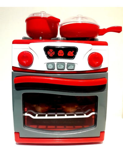 Cocinita Con Horno Color Rojo 1201698