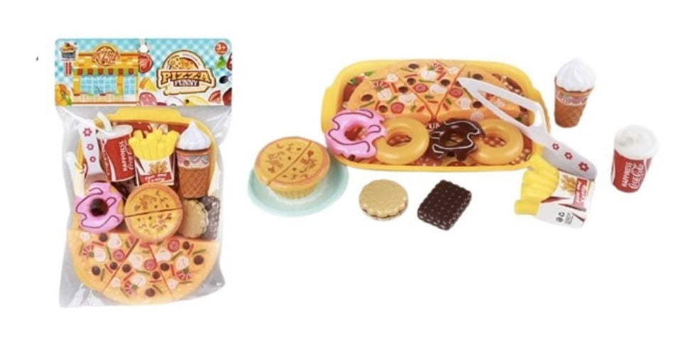 Set De Comida Pizza Divertida 19 Pzs Shine 1967871