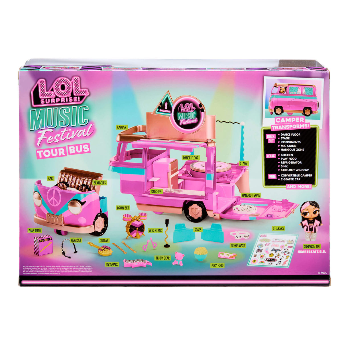 LOL Surprise Music Festival Tour Bus 25cm Music Bus 249757