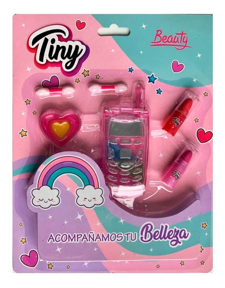 Tiny Maquillaje En Blister Celular Sombras Y Labiales 3230