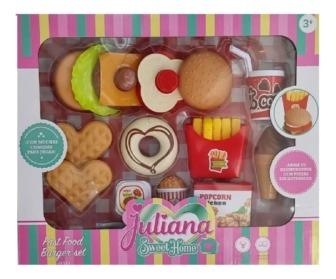 Juliana Set Comiditas Fast Food Hamburguesa Sisjul043