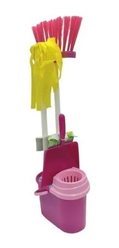 Juego De Limpieza Escoba Mopa Balde Y Pala 824 Miniplay