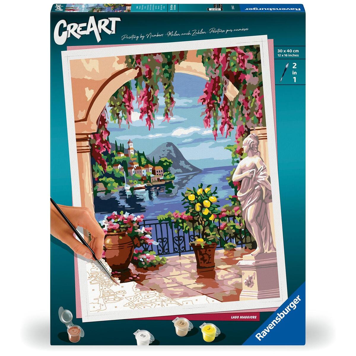 Ravensburger CreArt Lago Maggiore 25963 - detalle 1