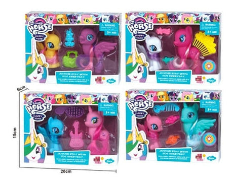 Adorables Ponys con luz 2 Pcs 1723193