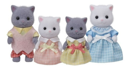 Sylvanian Familia De Gatos Persas 4 Figuras 05455sy