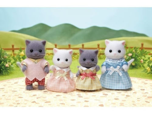 Sylvanian Familia De Gatos Persas 4 Figuras 05455sy