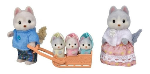 Sylvanian Familia Husky 4 Figuras 05636sy