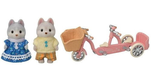 Sylvanian Juego De Ciclismo En Tándem Hermanos Husky 05637sy