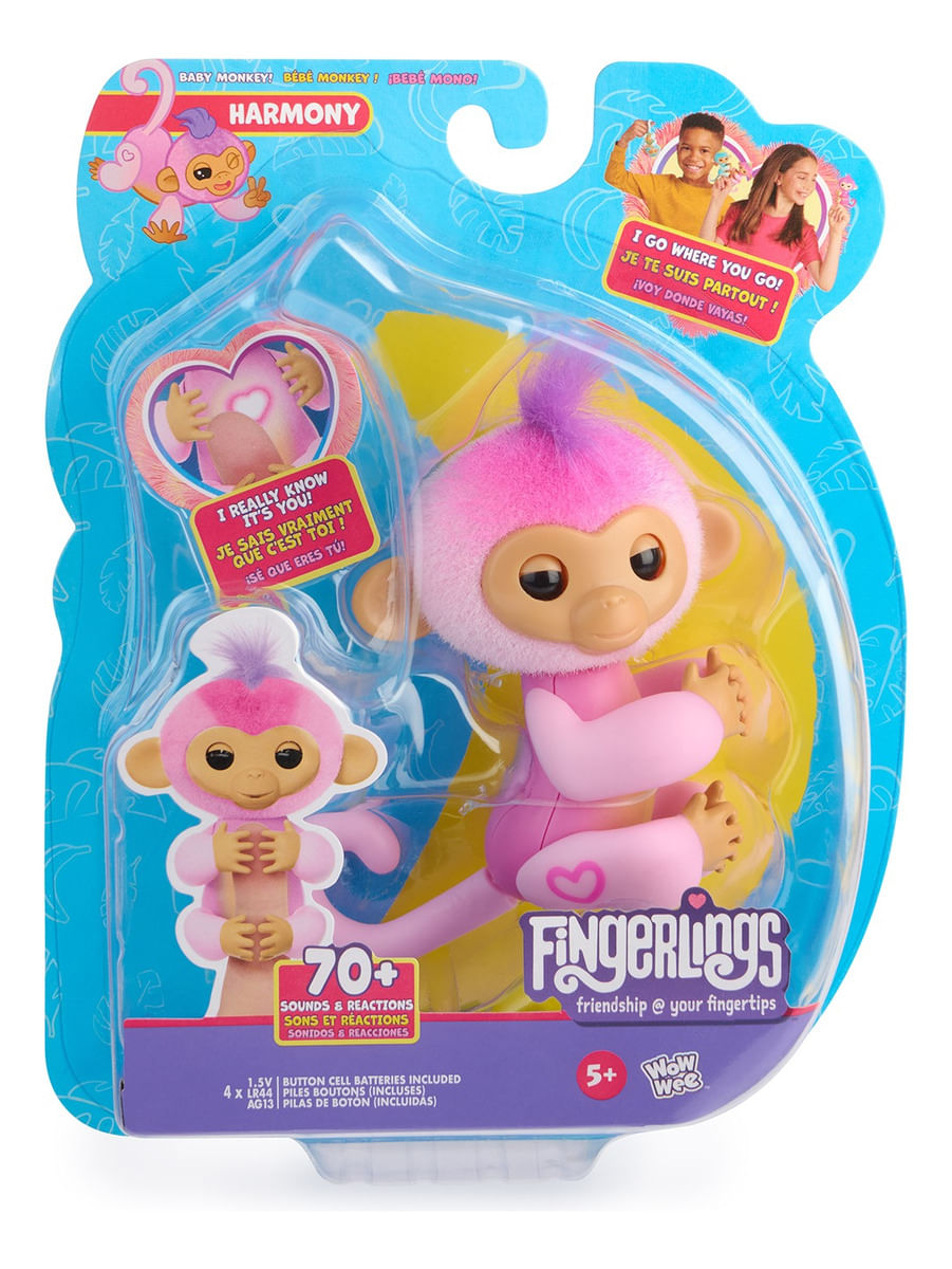 Fingerlings Monito Interactivo Harmony Rosa 3111