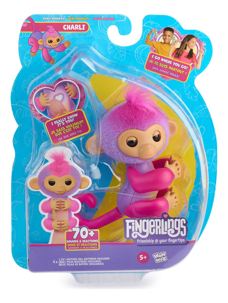 Fingerlings Monito Interactivo Charli Violeta 3117