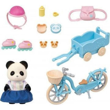 Sylvanian Families Set de bicicleta y patines Rosalina Panda Pookie 5652