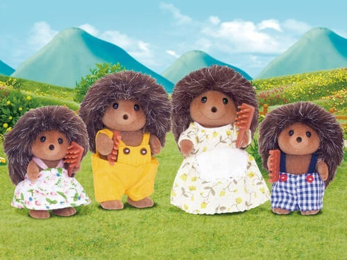 Sylvanian Familia De Erizos 4 Figuras 4018sy