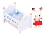 Sylvanian Bebe Conejo Chocolate Con Set De Cuna 5017sy