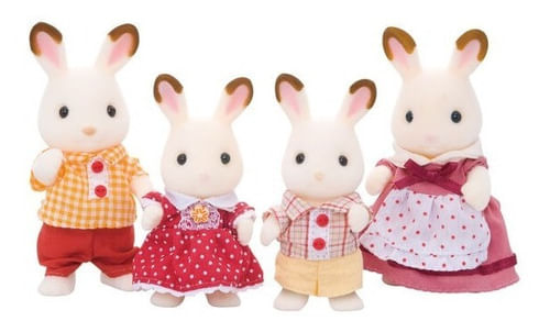Sylvanian Familia Conejo Chocolate 4 Figuras 4150sy