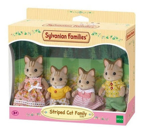 Sylvanian Familia De Gatos De Rayas 4 Figuras 5180sy