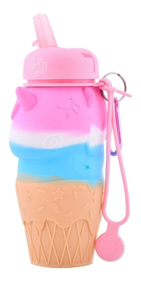 Footy Botella Silicona Unicornio Helado 450ml Botfty18