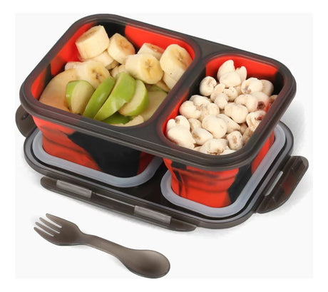 Footy Lunchera Plegable Con Dos Compartimentos Pelota Ts203