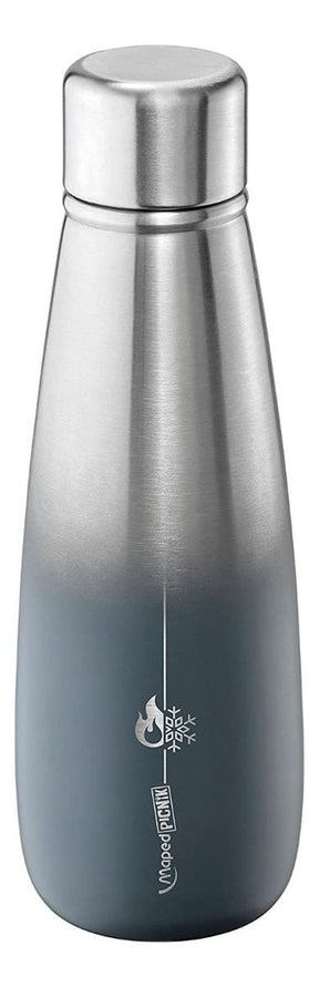 Botella Termica Maped 500 Ml Frio Calor Acero Inoxidable Color Gris