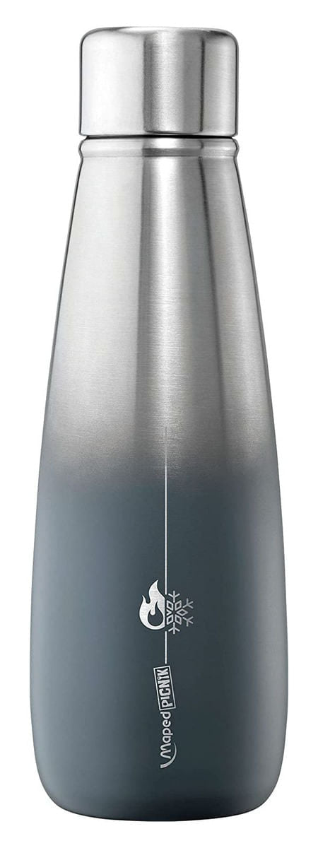 Botella Termica Maped 500 Ml Frio Calor Acero Inoxidable Color Gris