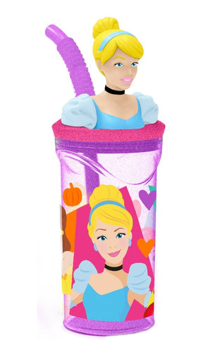 Vaso Con Figura 3d Disney Princess 360ml 1035