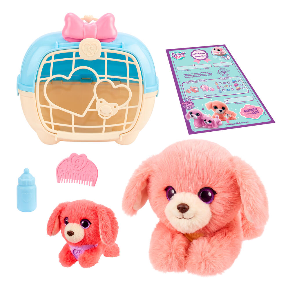 Scruff-a-Luvs Mama y Bebe Perritos 30192