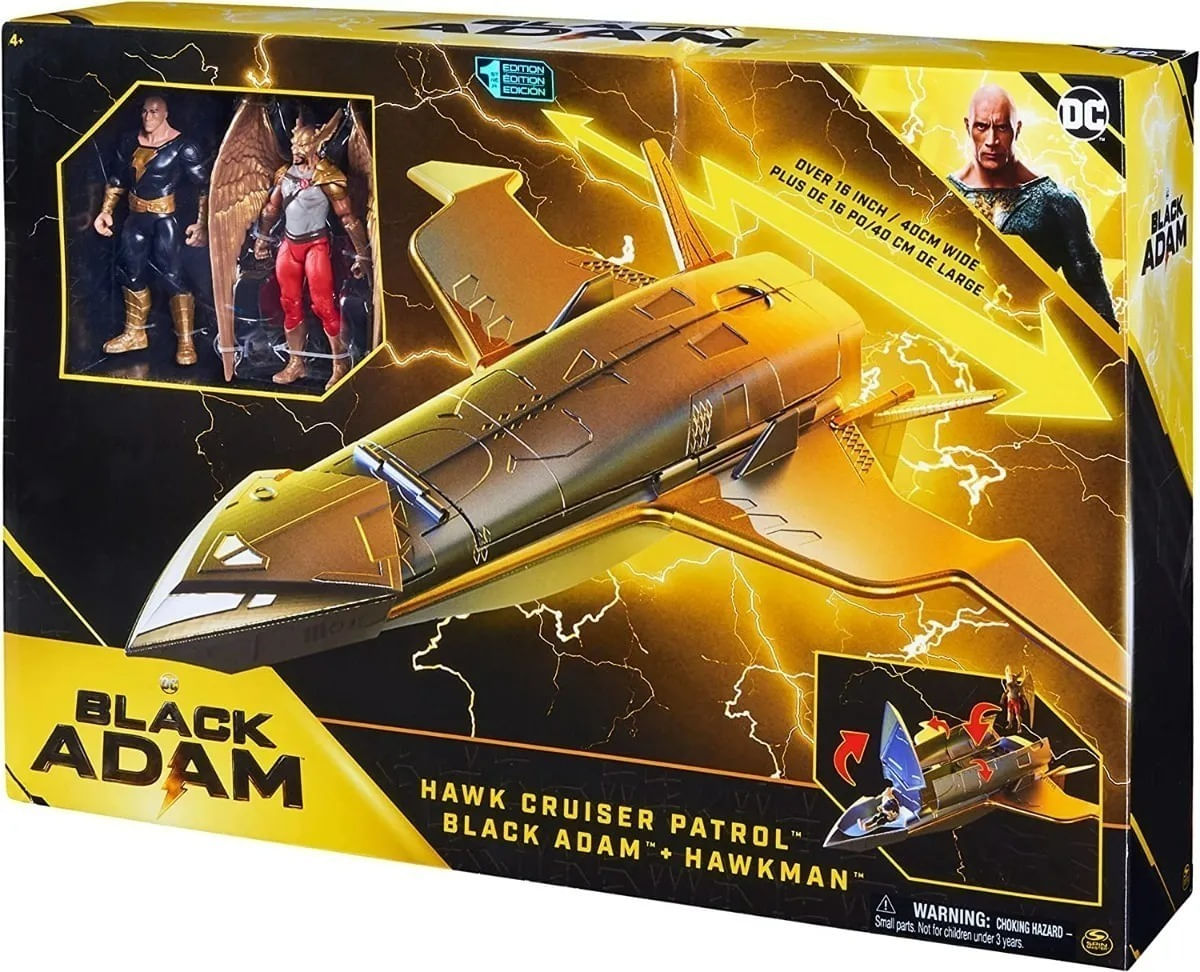 Black Adam Hawk Cruiser Set De Juego Con Figuras 21608