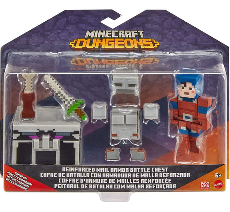 Minecraft Cofre De Batalla Con Accesorios Gtp24 Mattel