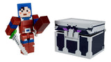 Minecraft Cofre De Batalla Con Accesorios Gtp24 Mattel